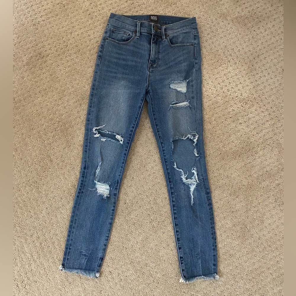 BDG high rise ripped skinny jeans